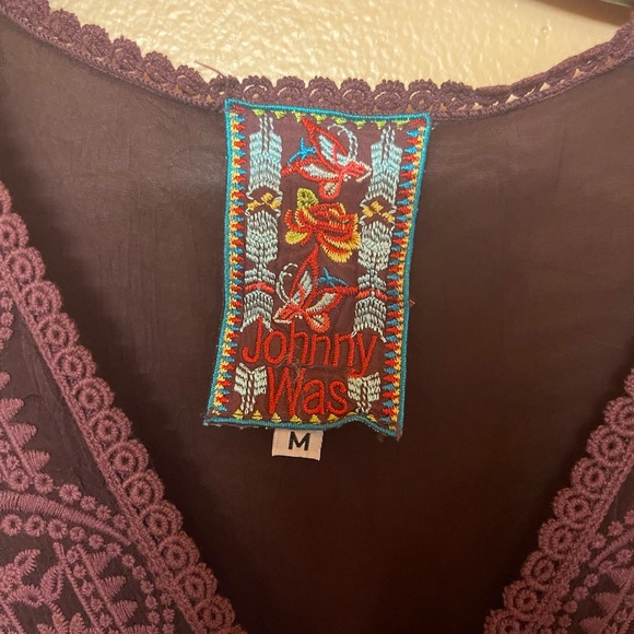 Johnny Was Assic Embroidered Top Tunic Size Medium Next To New Condition - Picture 5 of 9
